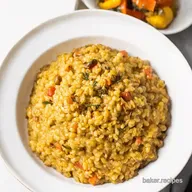 Creamy Farro Risotto Recipe with Roasted Veg Delicious