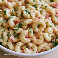 Creamy Macaroni Salad: Healthier Old Fashioned Classic