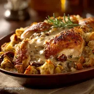 Slow Cooker Chicken Stuffing Creamy Cozy Easy Comfort Food