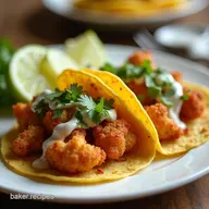 Crispy Chipotle Cauliflower Tacos Easy Recipe Lime Crema