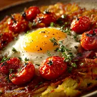 No Egg Breakfast Dishes: Ultra-Crispy Rosti Hash Roasted Tomatoes