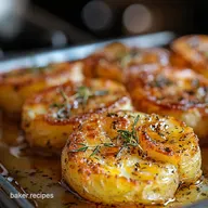Steakhouse Posh Crispy Smashed Potatoes with Truffle Butter Side Dishes