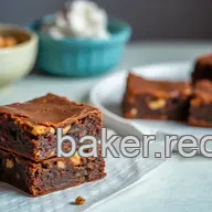My Grandmother's Bake Peanut Butter Brownies - Rich & Fudgy Treat