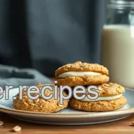 Soft and Chewy Giant Oatmeal Cookies with Creamy Filling: A Family Favorite Recipe