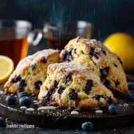 easy baking recipe: Foolproof Fluffy Lemon Blueberry Scones