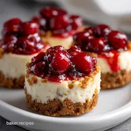 Mini Cherry Cheesecakes Recipe: Easy Graham Cracker Crust