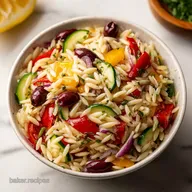 Easy Orzo Pasta Salad with Lemon Dressing in 25 Minutes