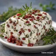Festive Holiday Antipasto Cream Cheese Log