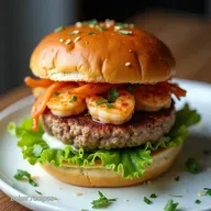 Best Homemade Shrimp Burger Recipe with Zesty Aioli