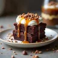 Best Chocolate Brownie Trifle with Salted Caramel