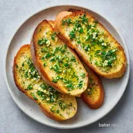 Garlic and Herb Baguette in 15 Minutes