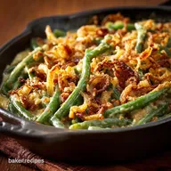 Proper Homemade Green Bean Casserole with Fresh Beans