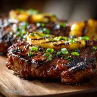 Aloha Glaze Hawaiian Grilled Ribeye Juicy Steak Tropical Marinade
