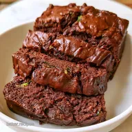 Healthy Chocolate Zucchini Bread Baked
