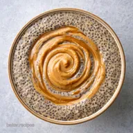 Healthy Peanut Butter Chia Dessert for 2