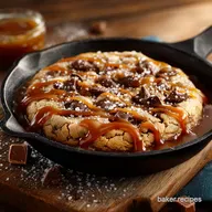 Go Gooey Proper Heaven in a Pan Salted Caramel Skillet Cookie