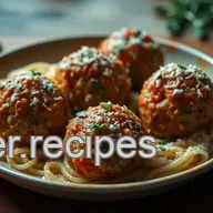 Juicy Chicken Meatball Recipe: Herb & Parmesan Perfection