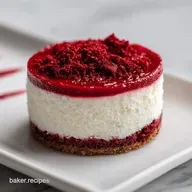 Red Velvet Cheesecake with Oreo Crust for 12 Servings