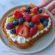 Honey Fruit Crostini with Ricotta