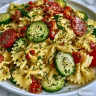 Zesty Italian Bow Tie Pasta Salad: Fresh and Crisp
