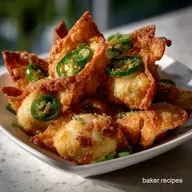 New Years Eve Appetizers: Crispy Jalapeno Wonton Poppers