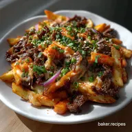 KoreanInspired Loaded Fries: Ultra-Crisp Ribeye & Kimchi Topping