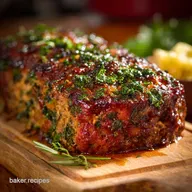 Minced Lamb and Kale Meatloaf with Tangy Mint Glaze A Comfort Classic