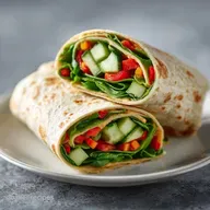 Mediterranean Hummus Wrap in 15 Minutes