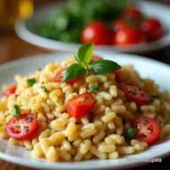 Mediterranean Orzo Salad Easy pot luck dishes for a Crowd