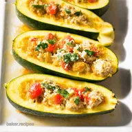 Mediterranean Stuffed Zucchini Boats An Easy Summer Treat