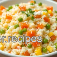 Microwave Risotto with Vegetables in 25 Min