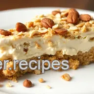 No-Bake Almond Cookie Cake Delight