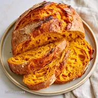 NoKnead Pumpkin Sourdough Bread in 24h