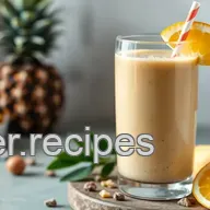 Blend Nutty Smoothie with Tropical Twist