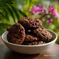 Oats Cocoa Cookies: Fudgy Texture
