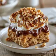 Peanut Butter Smores Bars for 16 Squares