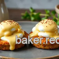 Poached Eggs Benedict with Creamy Sauce