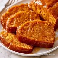 Pumpkin Bread Maple Glaze in 70 Minutes