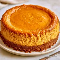 Pumpkin Cheesecake with Gingersnap Crust