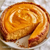 Pumpkin Cheesecake Pie for 8 Slices
