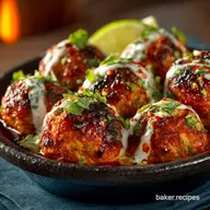 Easy Baked Buffalo Chicken Meatballs The Best American Finger Foods