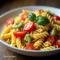 Rainbow Radiatore My GoTo Tri Color Pasta Salad