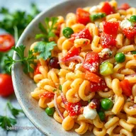 Rainbow Rotini: My Go-To Easy Pasta Salad Recipe!