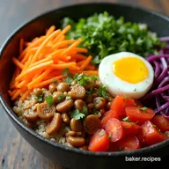 Rainbow Vegetarian Bibimbap Easy Korean Mixed Rice Bowl