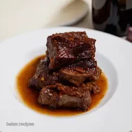 Red Wine Braised bone in beef short ribs FallOffTheBone