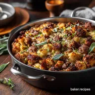 Thanksgiving Stuffing Recipe: The Ultimate Crispy Sage Sausage Bake