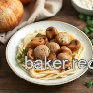 Saut&eacute;ed Sausage Mushroom Comfort Dish