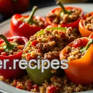 Savory Stuffed Bell Peppers: A Family Favourite in Easy Bell Pepper Recipes