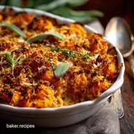 Savory Sweet Potato Casserole: The Autumn Glory, Gruy&egrave;re Sage Crumb
