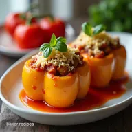 Easy Crockpot Stuffed Peppers Set Forget It Recipe